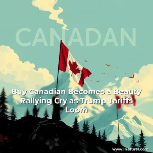 Artistic representation for Buy Canadian Becomes a Beauty Rallying Cry as Trump Tariffs Loom