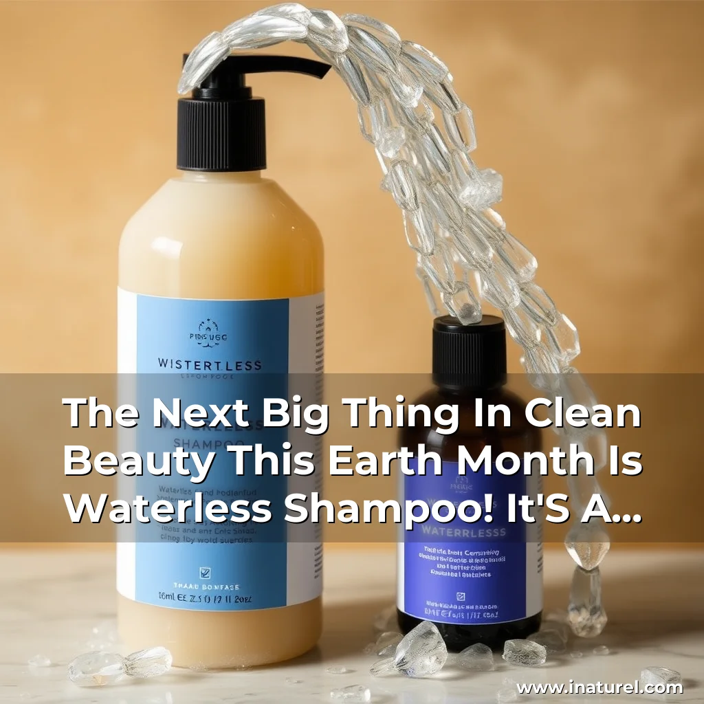 Artistic representation for The Next Big Thing In Clean Beauty This Earth Month Is Waterless Shampoo! It'S A Game-Changer For Eco-Conscious Consumers.