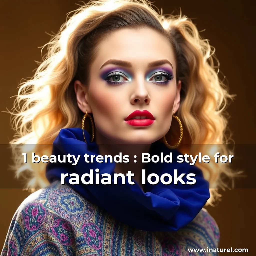 Artistic representation for 1 beauty trends : Bold style for radiant looks