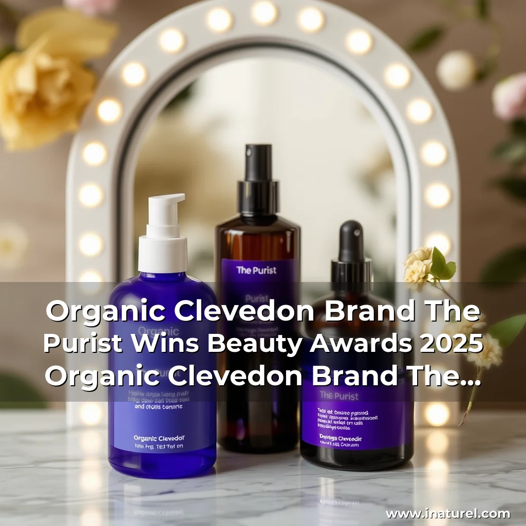 Artistic representation for Organic Clevedon Brand The Purist Wins Beauty Awards 2025 Organic Clevedon Brand The Purist Wins Beauty Awards 2025!