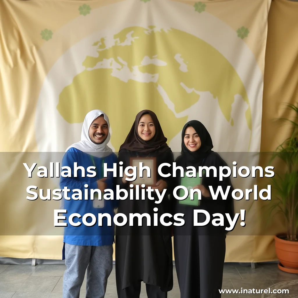 Artistic representation for Yallahs High Champions Sustainability On World Economics Day!
