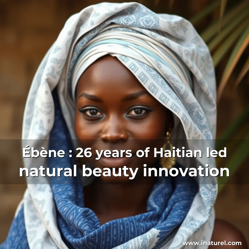 Artistic representation for Ébène : 26 years of Haitian led natural beauty innovation
