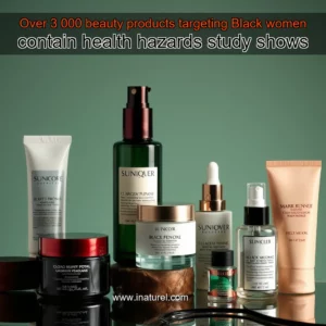 Artistic representation for Over 3 000 beauty products targeting Black women contain health hazards study shows