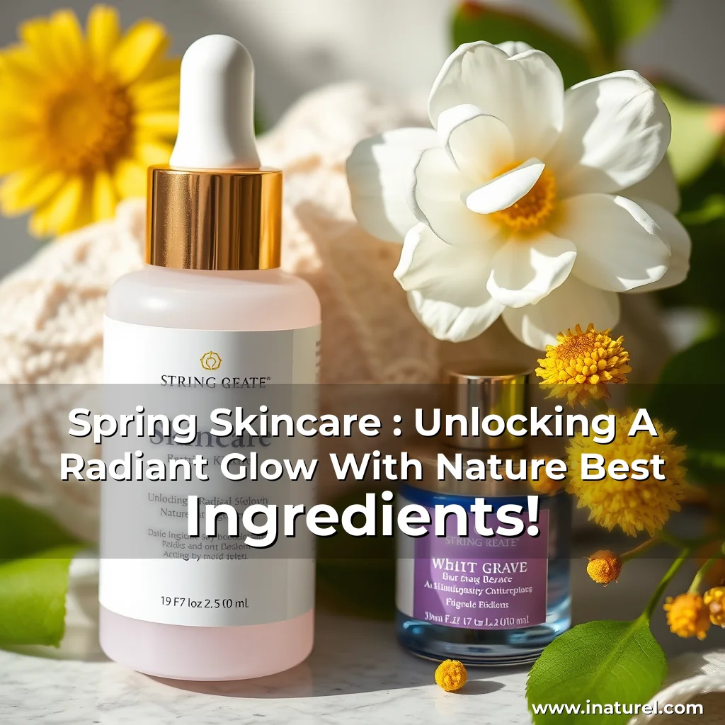 Artistic representation for Spring Skincare : Unlocking A Radiant Glow With Nature Best Ingredients!