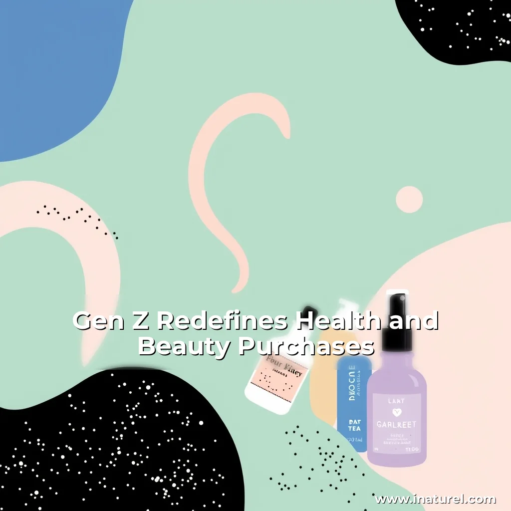 Artistic representation for Gen Z Redefines Health and Beauty Purchases