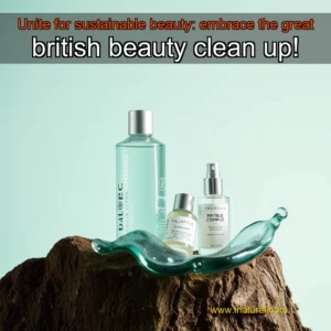 Artistic representation for Unite for sustainable beauty: embrace the great british beauty clean up!
