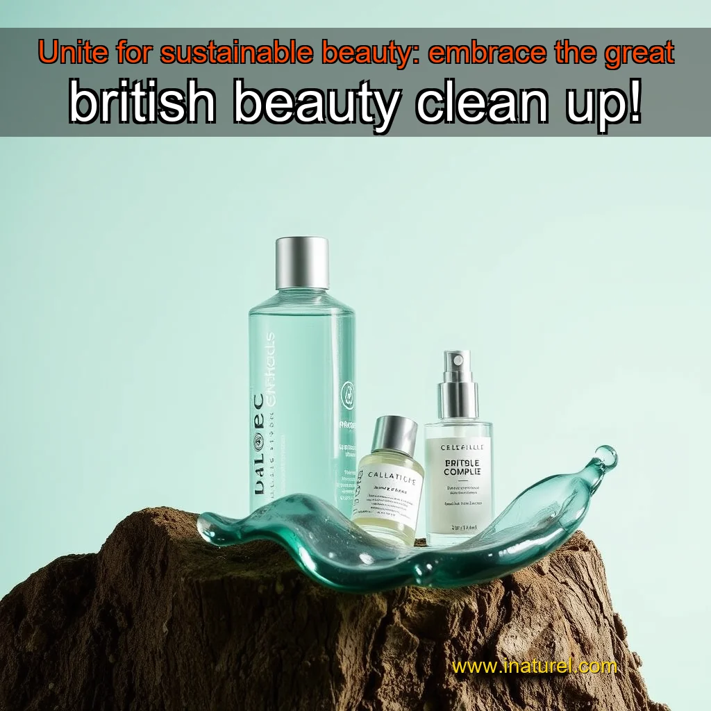 Artistic representation for Unite for sustainable beauty: embrace the great british beauty clean up!