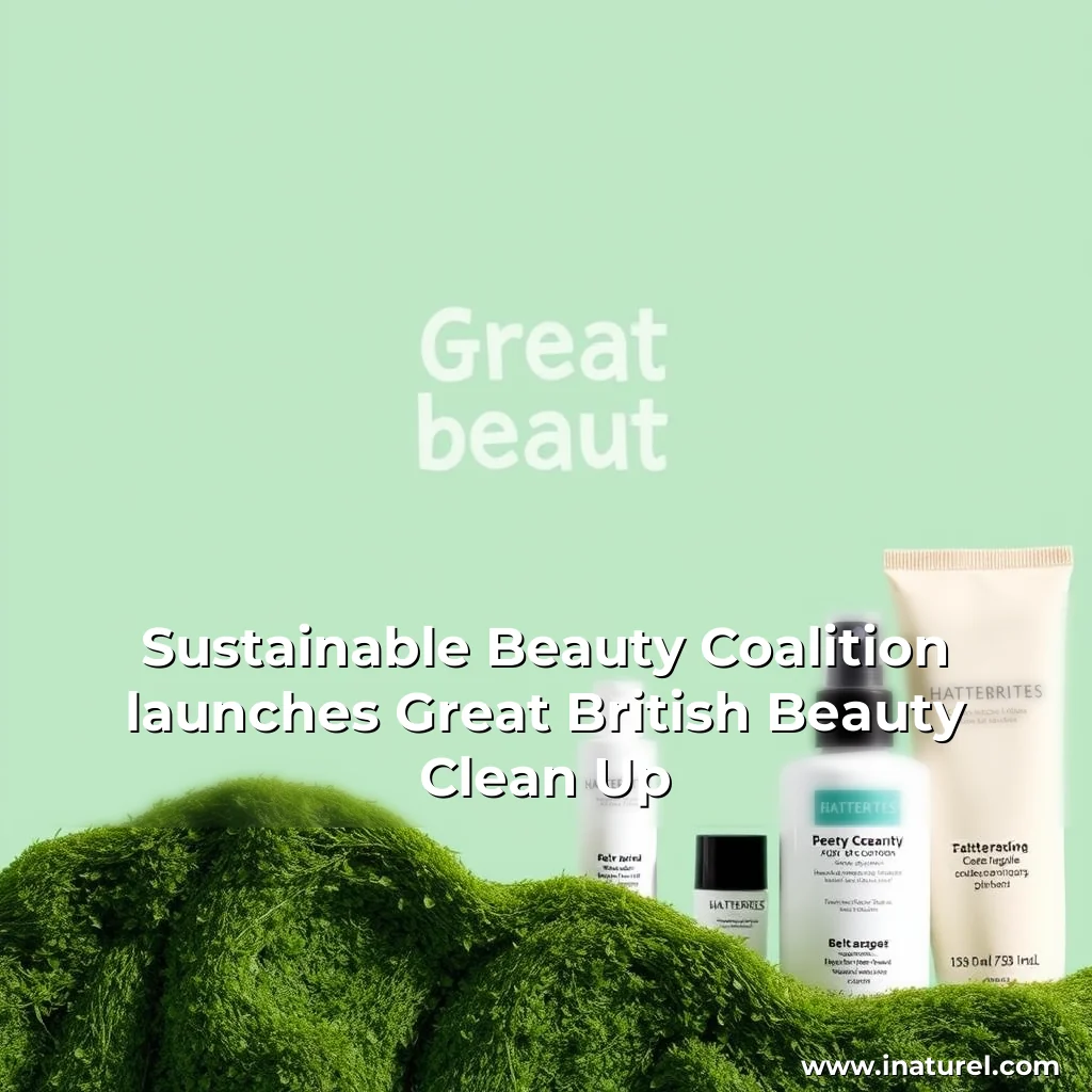 Artistic representation for Sustainable Beauty Coalition launches Great British Beauty Clean Up