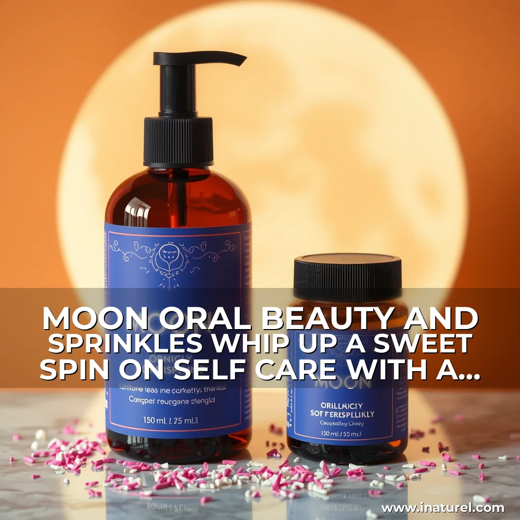 Artistic representation for MOON ORAL BEAUTY AND SPRINKLES WHIP UP A SWEET SPIN ON SELF CARE WITH A LIMITED EDITION COLLABORATION