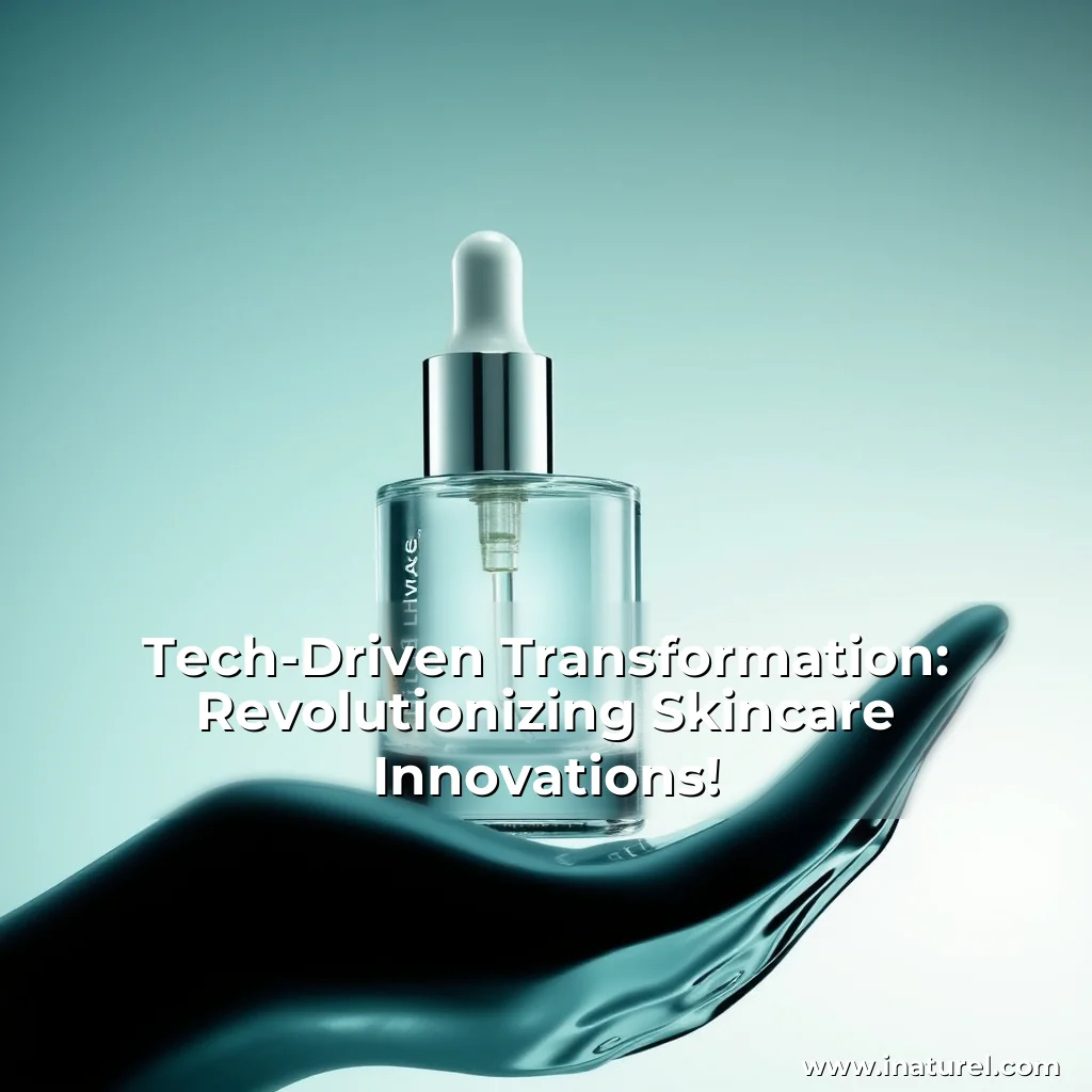 Artistic representation for Tech-Driven Transformation: Revolutionizing Skincare Innovations!