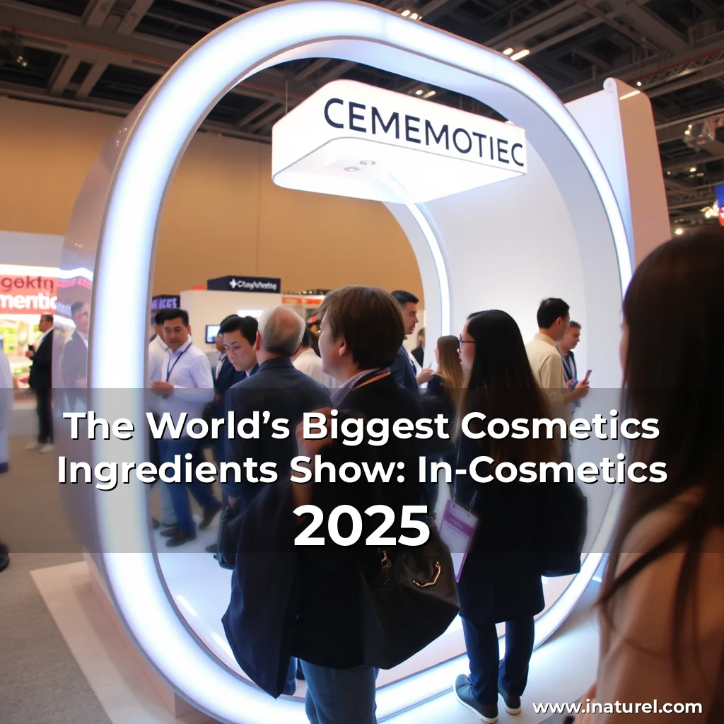 Artistic representation for The World’s Biggest Cosmetics Ingredients Show: In-Cosmetics 2025