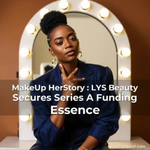 Artistic representation for MakeUp HerStory : LYS Beauty Secures Series A Funding Essence
