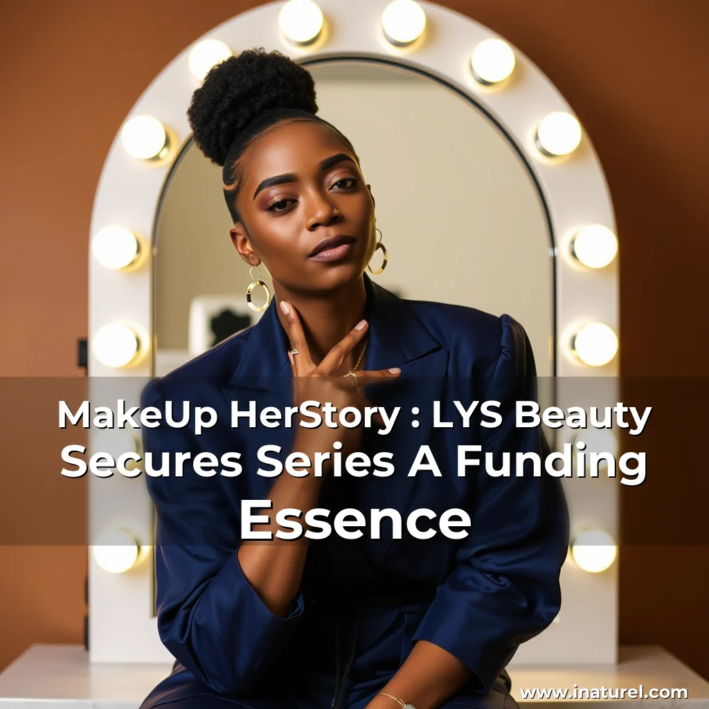 Artistic representation for MakeUp HerStory : LYS Beauty Secures Series A Funding Essence