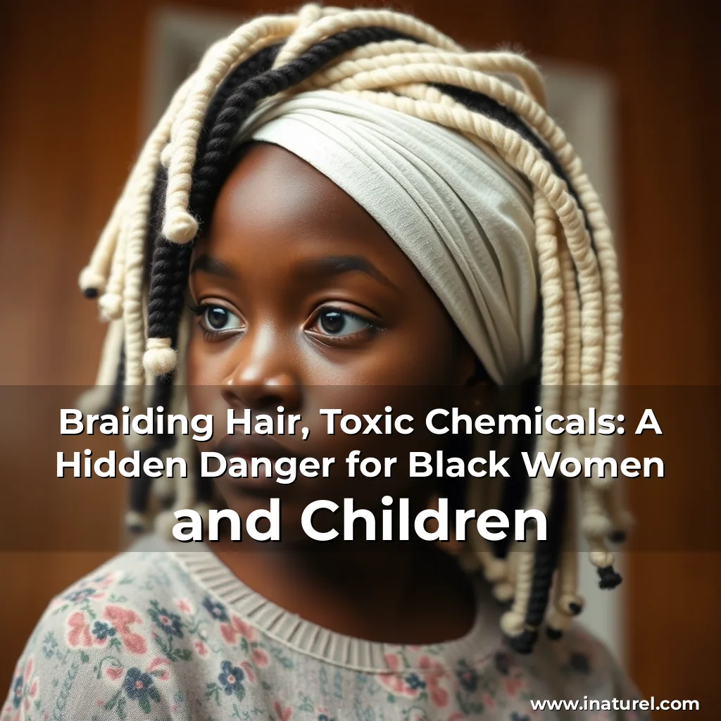 Artistic representation for Braiding Hair, Toxic Chemicals: A Hidden Danger for Black Women and Children
