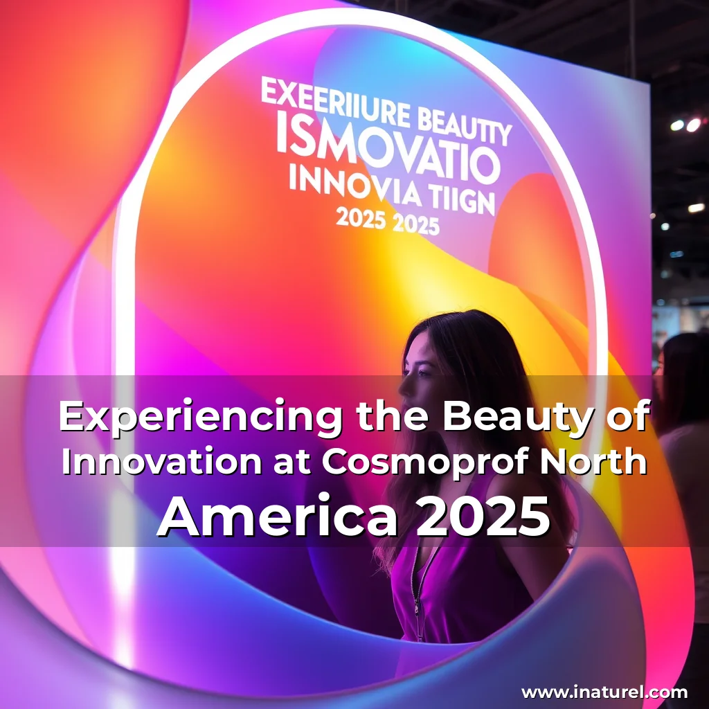 Artistic representation for Experiencing the Beauty of Innovation at Cosmoprof North America 2025