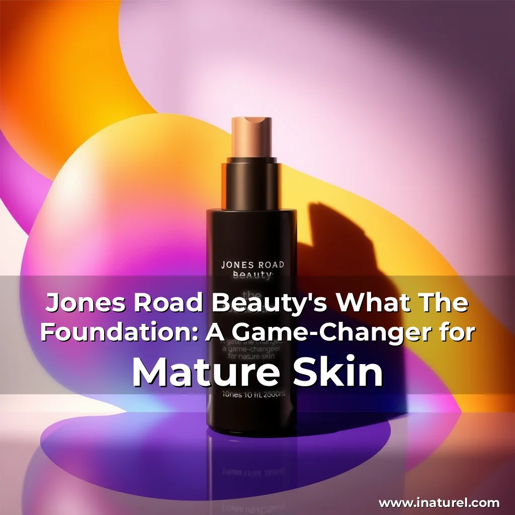 Artistic representation for Jones Road Beauty's What The Foundation: A Game-Changer for Mature Skin