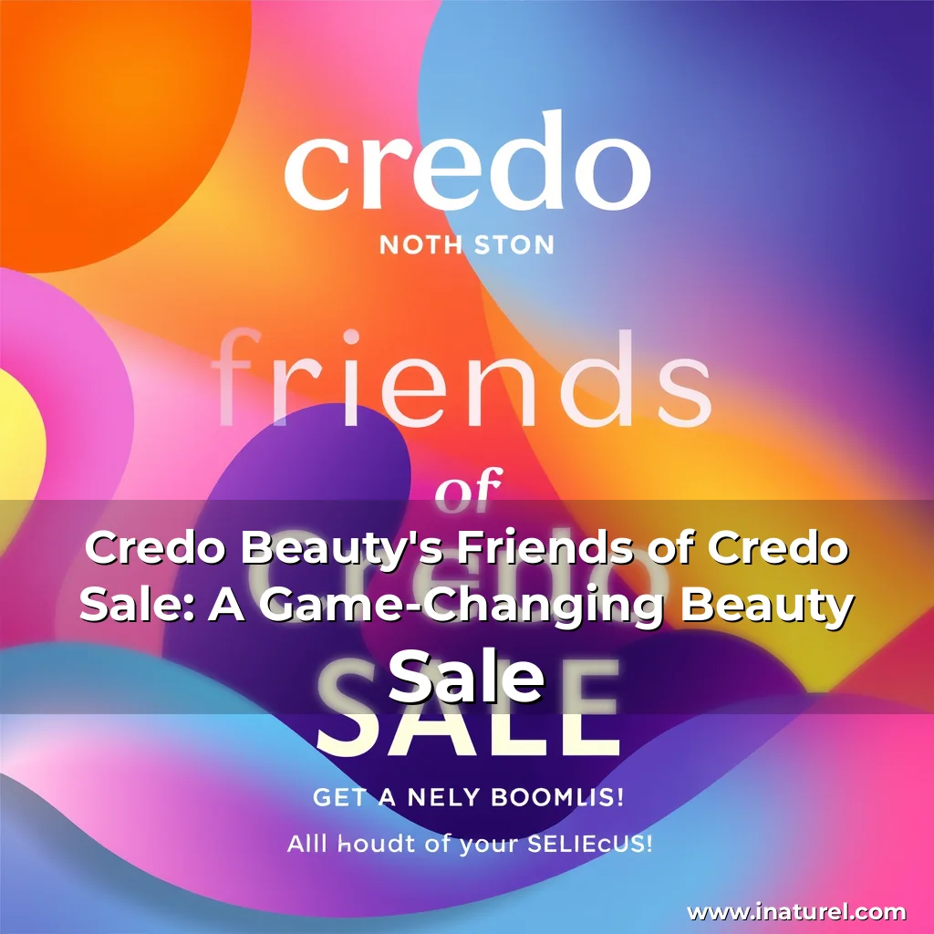 Artistic representation for Credo Beauty's Friends of Credo Sale: A Game-Changing Beauty Sale