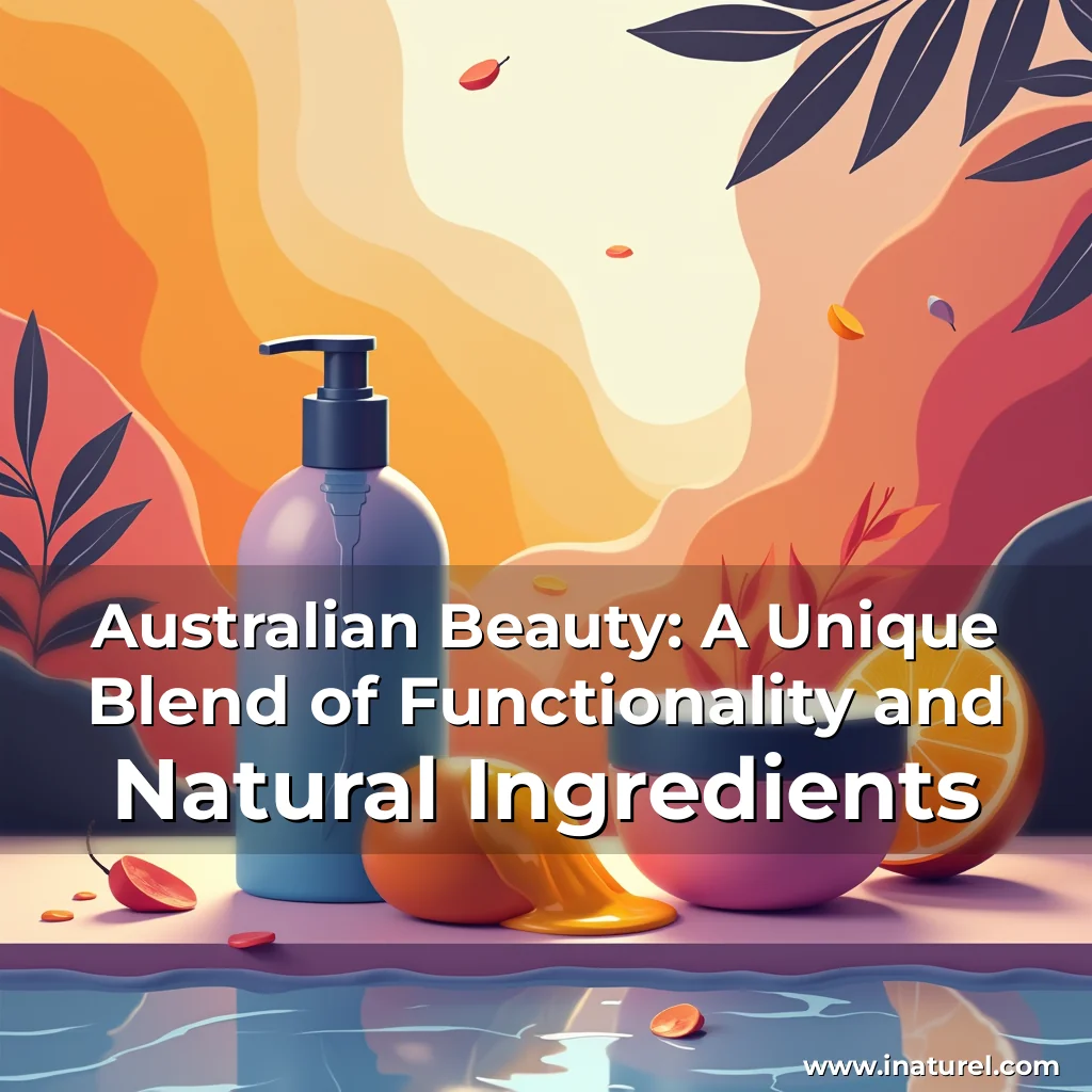 Artistic representation for Australian Beauty: A Unique Blend of Functionality and Natural Ingredients