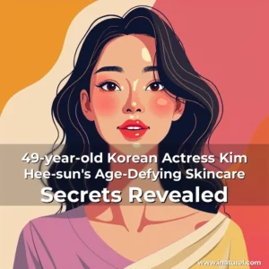 Artistic representation for 49-year-old Korean Actress Kim Hee-sun's Age-Defying Skincare Secrets Revealed