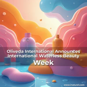Artistic representation for Oliveda International Announces International Waterless Beauty Week