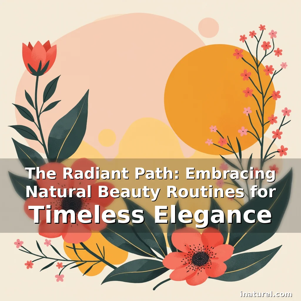 Artistic representation for The Radiant Path: Embracing Natural Beauty Routines for Timeless Elegance