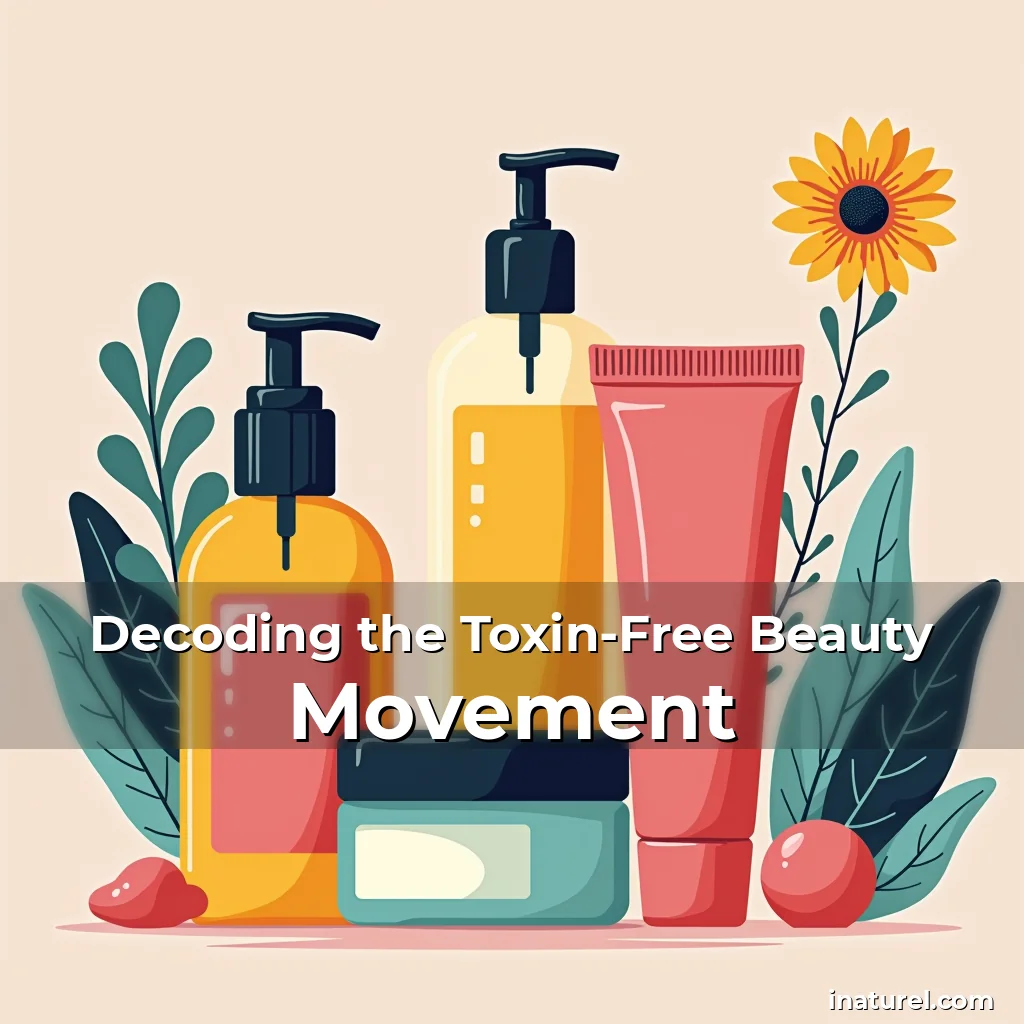 Artistic representation for Decoding the Toxin-Free Beauty Movement