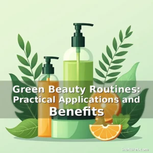 Artistic representation for Green Beauty Routines: Practical Applications and Benefits