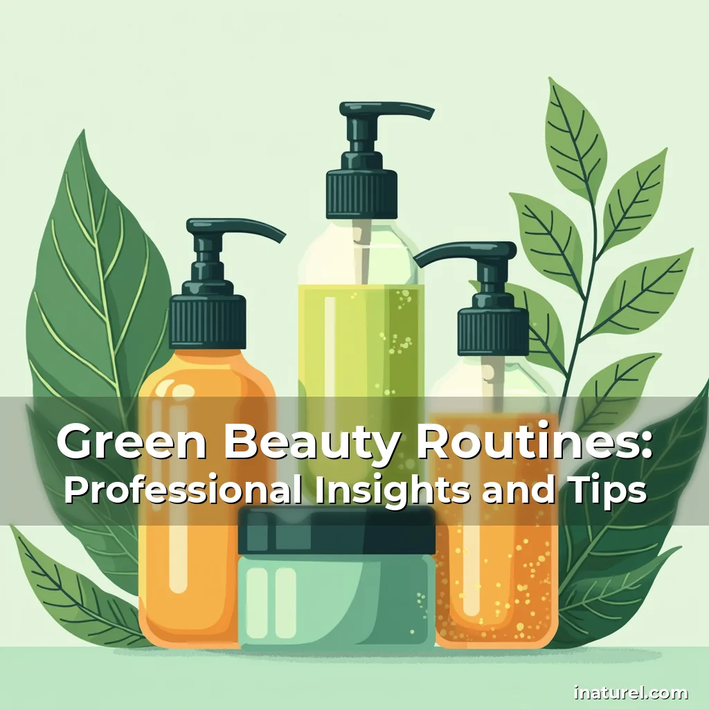 Artistic representation for Green Beauty Routines: Professional Insights and Tips