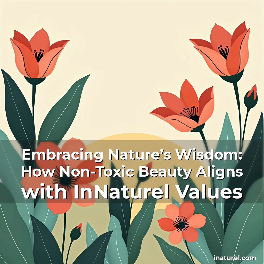 Artistic representation for Embracing Nature’s Wisdom: How Non-Toxic Beauty Aligns with InNaturel Values