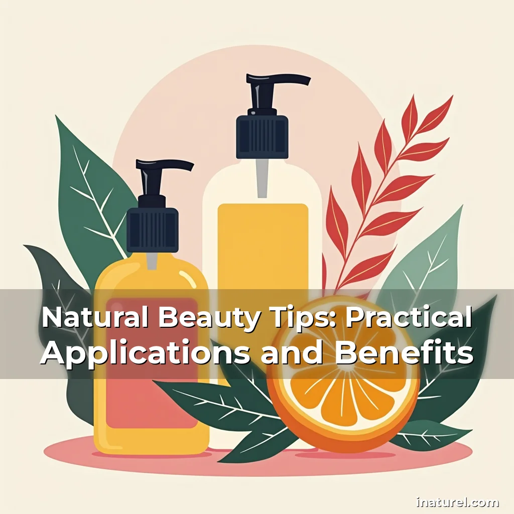 Artistic representation for Natural Beauty Tips: Practical Applications and Benefits